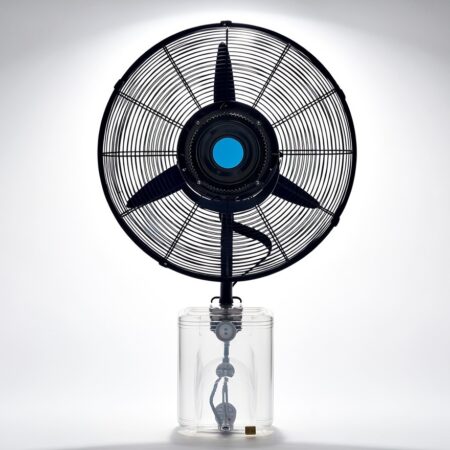 Industrial Wall-Mounted Misting Fan | High-Performance Outdoor Cooling