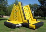 Inflatable 2-Sided Climbing Wall With Slide For Hire | Dual-Challenge Interactive Rental Cape Town
