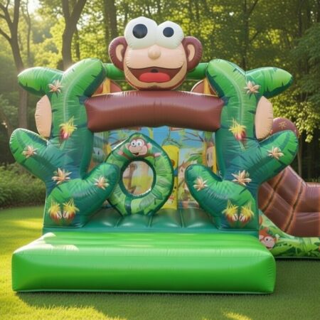 Jungle Monkey Combo Jumping Castle For Hire