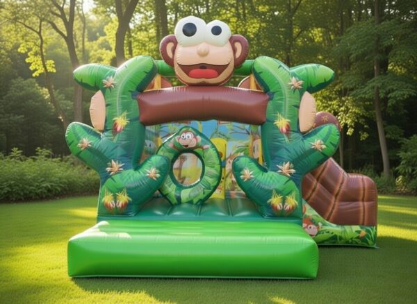 Jungle Monkey Combo Jumping Castle For Hire | Interactive Adventure Bouncer Rental Cape Town