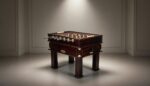 Custom Leather And Brass Foosball Table