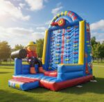 Junior Inflatable Climbing Wall For Hire | Safe Interactive "Base Camp" Rental Cape Town