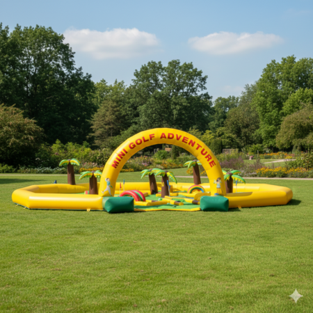 Inflatable 9 Hole Mini Golf for Hire