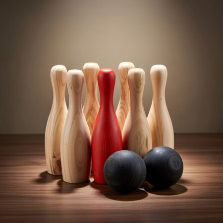 Wooden skittles