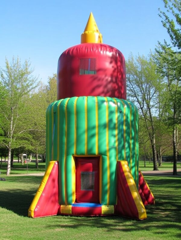 6 Seater Parachute Rocket Inflatable Ride For Hire 1 6 Seater Parachute Rocket Inflatable Ride For Hire