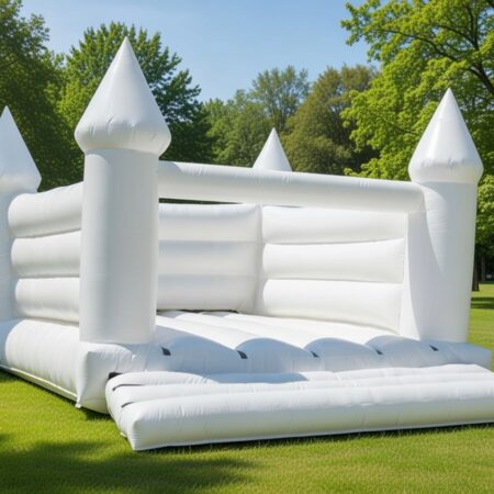 White Wedding Jumping Castle For Hire